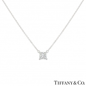 Tiffany & Co. Platinum Diamond Pendant 1.02ct I/VVS1